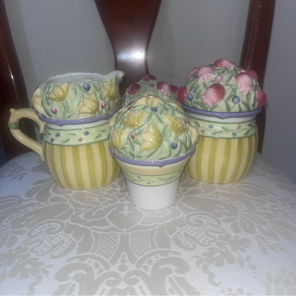 Studio nova-Floral Ceramic Kitchen Set